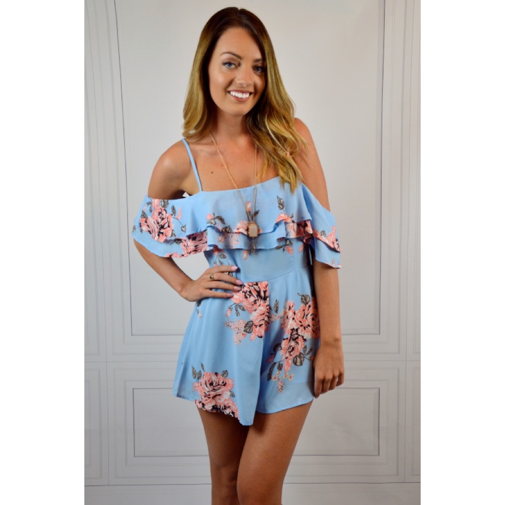 Bright Floral Romper